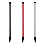 Hochempfindlicher und präziser Universal Stift,Active Stylus Pen für Sämtliche Touchscreens,Kapazitive Disc-Spitze,Doppelköpfiger Silikon Touchscreen-Stift für iPhone/Handy/Tablet (A, 3PC)