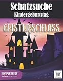 Schatzsuche Kindergeburtstag: Geisterschloss |Komplettset: All incl. Schnitzeljagd Set | für 5-7 Jährige | bis zu 8