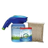 Hydro Mousse | Begrünungssystem | Gras-Saat-System | Sprühsystem | Nachsaat | Gartenschlauch-Anschluss | Sprüh- und Saataufsatz | Saatbehälter | Das Original aus dem TV von Mediashop