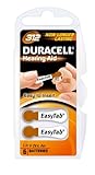 6 Stück Duracell Easy Tab DA 312 Hörgerätebatterie - 180 mAh 1,4 V