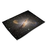 EKRPN Tischset Baumwoll-Leinen-Platzdeckchen Set von 6, Starry Galaxy Nachtszene Druck Baumwolle Leinen Tischset Hitzebeständige Waschbar Tabelle Matte Geeignet für die Tischpflege (Color : Z)