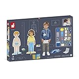 Janod - Un Jour… Le Doctor – Spielzeug zur Arbeit – 51 Zubehörteile – große Figuren 65 cm – entwickeln die Fantasie – FSC-Zertifiziert – ab 3 Jahren – J06621