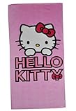 alles-meine.de GmbH Badetuch Hello Kitty - Katze rosa - 70 cm * 140 cm Handtuch Strandtuch Baumwolle - Mädchen 70x140 für Kinder Badehandtuch pink