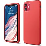 elago Liquid Silicone Case Kompatibel mit iPhone 11 Hülle (6,1'), Silikon Handyhülle, Rundumschutz : 3-Layer Schutzhülle, erhöhter Rand für Bildschirm & Kamera (Rot)