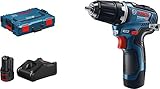 Bosch Professional 12V System Akkuschrauber GSR 12V-35 (2x 3,0 Ah Akku, 12 Volt, max. Drehmoment hart/weich: 35/20 Nm, in L-BOXX)