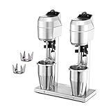 Milkshake Maker Drink Mixer 2In1 Barkeeper & Aufschäumer Stufenlose Geschwindigkeitsregelung Edelstahl Cocktailshaker Für Protein Drinks Smoothies Eischnee Milchshakes Cocktails 1000 M