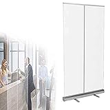 TOPNIU Sneeze-Wächter für Theke Partition Office Separator Separater Schreibtisch Sneeze Guard Geeignet für Schulen, Büros, Supermärkte, (Color : W39.3xH78.7in/W100xH200cm)