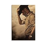 ZJJJK TV-Poster, The Walking Dead Rick Grimes Poster, dekoratives Gemälde, Leinwand, Wandkunst, Wohnzimmer, Poster, Schlafzimmer, Gemälde, 30 x 45
