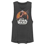 Star Wars Damen Closeup Vader T-Shirt, anthrazit, Groß