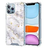 Pnakqil Hülle Kompatibel mit Samsung Galaxy S8 Plus 6,2', Glitzer Marmor Silikon Transparent Handyhülle Stoßfest TPU Airbag Bumper + Hart PC Zurück Kratzfest Schutzhülle Case für Samsung S8 Plus, 04