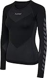 hummel Damen First Seamless Jersey L/S Trikot, Schwarz, XS-S EU