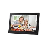 CXLL Digitaler Bilderrahmen 13.3 Zoll, IPS-Display Familien Bilderrahmen, Einfache Einrichtung, Digitaler Fotorahmen USB, Video/Foto/Musik-Player, Digitaluhr, Kalender, Wecker, Mit Fernbedienung