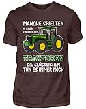 Traktor Landwirt Kindheit Witziger Spruch Landwirtschaft Trecker Bauer Geschenk - Herren Shirt -M-B