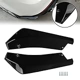 2 Stück Universal Auto Heckstoßstange Schutz,Auto Zubehör schwarz Kohlefaser Auto Aussehen, Körper Anti-Crash Diffusor Splitter mit 6 Schrauben,Haifischflosse Stil Schützen Abdeckung, Heckspoiler Heck