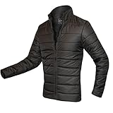 Generic Herren Regular Fit Pufferjacke Herren Stepp Hooded Skijacke Winterparka, Daunenjacke Outdoor Ski Snowboard Wandern Winterjacke Langarm Warme Verdickt Puffer Steppjacke mit Kapuze für M