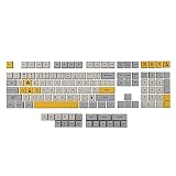 EPOMAKER Theory MDA-Profil-Farbstoff-Sublimations-PBT-Tastenkappen-Set für mechanische Gaming-Tastatur, kompatibel mit Cherry/Gateron/Otemu/Kailh Switch (MDA-Profil, Theorie)