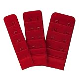 Miss Perfect Accessoires BH Verlängerung 2 Haken Rot BH Verschluss Erweiterung Bra Extender 3 cm B