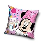 Une Mickey oder Minnie Maus Kissenhülle Kissenbezug 40x40 cm (Rosa 20714)