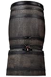 Ondis24 Wasserfass Regentonne Wasserbehälter Amphore Eichenfass 50 Liter mit S