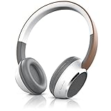 CSL - Bluetooth Kopfhörer - Wireless Headphone - On Ear Ohrhörer - Bluetooth Version 4.0 - braun weiß