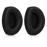 kwmobile 2X Ohr Polster kompatibel mit Sennheiser RS160 / RS170 / RS180 - Ohrpolster Kopfhörer - Kunstleder Polster für Over Ear Headp