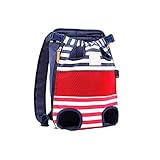 JKXWX Hundetasche Pet Rucksack Träger Front Reise Hund Katze Tasche, die for kleine mittelgroße Hunde Katzen Bulldogw Puppy trägt Transportbox (Color : Color 4)