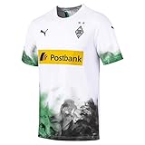 PUMA Herren BMG Home Replica mit Sponsor Trikot, White/Bright Green, XL