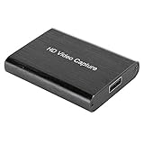 Nicoone USB 2. 0 Video Capture Card, 4K High Definition 1080P HDMI Game Capture Card Live Record Aluminiumgehäuse für Streaming Sw