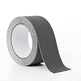 Zeroing 1 Stück Anti-Rutsch-Sicherheits-Griptape Anti-Rutsch-Klebeband für drinnen und draußen, stark klebend, Sicherheitsklebeband, Treppenboden, 5 m x 50 mm (Farbe: Grau, Länge: 5 m)