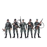 Gedar Actionfigur Kit, 5 Stück Deutsche Wehrmacht Gebirgsabteilung Fünf Actionfigur Soldat Figuren Soldaten, 1/18 10.5CM Actionfiguren M