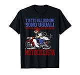 Writing and Graphics Funny Biker Man Helm und Vespa T-S