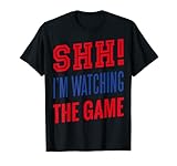 SHH Ich schaue mir das Spiel an Funny Football Ball Männer Frauen Kits T-S