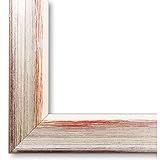 Online Galerie Bingold Bilderrahmen Ingolstadt Silber Rot Weiß 3,0 I 100 x 100 cm mit Normalglas (WRF) I handgefertigte Holz Fotorahmen I Holzrahmen mit Glas inkl. Montag