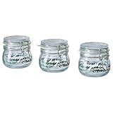 KORKEN Einmachglas mit Deckel, 13 cl, 3er S