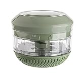 shisipq Manuelle Mini-Küchenmaschine, Rotierender Lebensmittelzerkleinerer, Verwendet Zum Hacken Von Zwiebeln, Nüssen, Gemüse, Obst, Knoblauch, Haushaltsgeräten Für Die Küche, Maschine Zur Nahrungserg