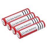 MGLQSB 18650 3.7v 3000mah BRC 18650 Li-Ion Lithium Batterie, Wiederaufladbar für Power Bank 4p