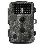ZWOOS Wildkamera 20MP 1080p, Wildkamera mit Bewegungsmelder Nachtsicht, Nachtsichtkamera mit Aufzeichnung Outdoor, Wärmebildkamera Jagd mit 0,2s Schnelle Trigger, IP66 W