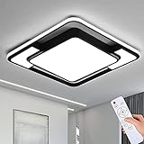 Style home LED Deckenleuchte Deckenlampe 45W, dimmbar mit Fernbedienung, Leuchte für Wohnzimmer, Schlafzimmer Esszimmer Küche Büro,