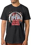 light Saber DUN Herren Cloudy with A Chance of Meatballs Mode T-Shirt Schwarz Stark Casual, Schwarz , 3XL