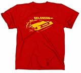 Zurück in die Zukunft Kult T-Shirt Delorean Motiv, rot, XL