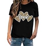 wuitopue Herren-T-Shirt, Unisex, Rundhalsausschnitt, Liebesaufdruck, klassisch, bequem, Größen S-XXXXXXXL, Schwarz #G, XXL