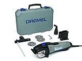 Dremel DSM20 Kompaktsäge 710W Handkreissäge Set (mit 6 Zubehören und 1 Staubsaugeraufsatz, zum Sauberen Schneiden von einer Vielzahl an Materialien)