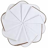 Molton Flanell Babywaschlappen, Waschlappen für Baby, Waschlappen Set, Waschtücher, Kosmetiktücher - 100% Baumwolle 10er Set - 25x25 cm (Nude-Töne)