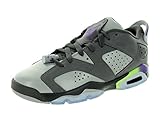 Nike Mädchen Air Jordan 6 Retro Low GG Laufschuhe, Grau/Violett (Drk Gry Ultrvlt WLF Gry Ghst G), 35.5 EU