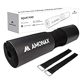 Amonax langhantel polster, nackenpolster langhantel- Barbell Pad nackenschutz für hip thrust und squat, und andere Übungen, Fitness, Krafttraining für Männer und Frauen (Schwarz) (Schwarz) (Schwarz)