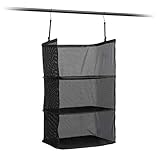 InnovaGoods Estantería Plegable Organizadora De Maletas Kofferorganizer, 45 cm, Schwarz (Negro)