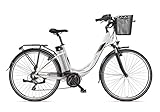 Telefunken E-Bike Damen 28 Zoll Elektrofahrrad - 7-Gang Kettenschaltung, Pedelec Citybike Alu mit Mittelmotor 250W /10,4Ah / 36V Sitzrohrakku, RC860 M