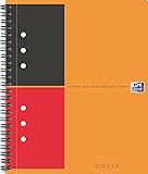 Oxford 100104036 - International Notebook, A4+, liniert, 80 Blatt, stabiler Kartondeckel, orang