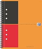 Oxford 100104036 - International Notebook, A4+, liniert, 80 Blatt, stabiler Kartondeckel, orang