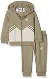 adidas Kinder Fleece Hoodie Set Sportanzug, Tracar/Cbrown, 104